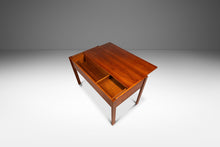 Load image into Gallery viewer, RARE Danish Mid-Century Modern Writers Desk in Teak w/ Sliding Top by Peter Løvig Nielsen for Løvig Dansk, Denmark, c. 1960s