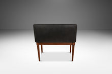 Load image into Gallery viewer, Mid-Century Modern Piano Bench in Walnut & New Leather by Manual Arts Paired Well w/ Baldwin Acrosonic Piano, USA, c. 1960's