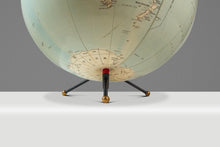 Load image into Gallery viewer, Mid-Century Modern Space Age Inflatable Table Top Globe w/ Metal Stand by C.S. and Hammond & Co. , USA, c. 1950s
