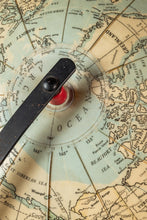 Load image into Gallery viewer, Mid-Century Modern Space Age Inflatable Table Top Globe w/ Metal Stand by C.S. and Hammond & Co. , USA, c. 1950s