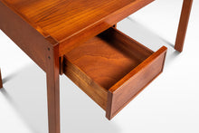 Load image into Gallery viewer, RARE Danish Mid-Century Modern Writers Desk in Teak w/ Sliding Top by Peter Løvig Nielsen for Løvig Dansk, Denmark, c. 1960s