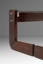 Load image into Gallery viewer, Set of Two (2) Mid-Century Modern Brutalist End Tables w/ Smoked Glass Tops in Jacaranda by Percival Lafer, Brazil, c. 1970s