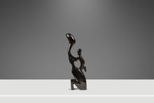 Load image into Gallery viewer, Mid-Century Modern Abstract Mother & Child Humanoid Sculpture Carved from Solid Mahogany, West Africa, c. 1970's