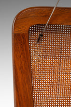 Load image into Gallery viewer, Set of Two (2) Rare Mid-Century Modern Caned Lounge Chairs in Walnut by Kipp Stewart for Directional, USA, c. 1950s