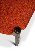 Load image into Gallery viewer, Rare Mid-Century Modern Two Seater Sculpted Bench in Oak & New Two-Toned Upholstery by Arthur Umanoff, USA, c. 1960s