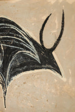 Load image into Gallery viewer, Mid-Century Modern Abstract Framed Textured Oil on Canvas Painting Depicting a Bull, USA, c. 1970s