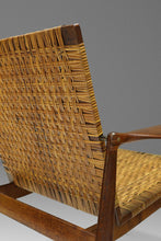 Load image into Gallery viewer, Early Set of Two ( 2 ) Finn Juhl Model SW96 Lounge Chairs in Teak, Oak, and Caning for Søren Willadsen, Denmark, c. 1950s