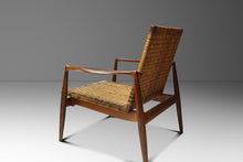 Load image into Gallery viewer, Early Set of Two ( 2 ) Finn Juhl Model SW96 Lounge Chairs in Teak, Oak, and Caning for Søren Willadsen, Denmark, c. 1950s