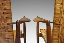 Load image into Gallery viewer, Early Set of Two ( 2 ) Finn Juhl Model SW96 Lounge Chairs in Teak, Oak, and Caning for Søren Willadsen, Denmark, c. 1950s