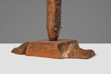 Load image into Gallery viewer, Signed Abstract Rustic Driftwood "Howling Wolf" Sculpture in Solid Beach Driftwood by Emlen Drayton, USA, c. 2000s