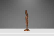 Load image into Gallery viewer, Signed Abstract Rustic Driftwood "Howling Wolf" Sculpture in Solid Beach Driftwood by Emlen Drayton, USA, c. 2000s