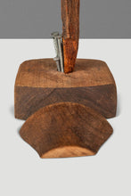 Load image into Gallery viewer, Signed Abstract Rustic Driftwood "Howling Wolf" Sculpture in Solid Beach Driftwood by Emlen Drayton, USA, c. 2000s