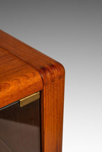 Load image into Gallery viewer, Danish Mid-Century Modern Display Case / Cabinet Topper in Teak w/ Glass Doors & Adjustable Shelves by D-SCAN, C. 1980s