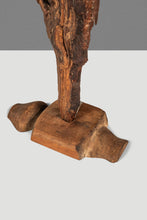 Load image into Gallery viewer, Signed Abstract Rustic Driftwood "Howling Wolf" Sculpture in Solid Beach Driftwood by Emlen Drayton, USA, c. 2000s