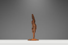 Load image into Gallery viewer, Signed Abstract Rustic Driftwood "Howling Wolf" Sculpture in Solid Beach Driftwood by Emlen Drayton, USA, c. 2000s