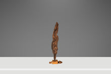 Load image into Gallery viewer, Signed Abstract Rustic Driftwood "Howling Wolf" Sculpture in Solid Beach Driftwood by Emlen Drayton, USA, c. 2000s