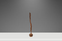 Load image into Gallery viewer, Signed Abstract Rustic Driftwood "Howling Wolf" Sculpture in Solid Beach Driftwood by Emlen Drayton, USA, c. 2000s