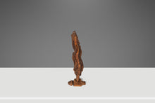 Load image into Gallery viewer, Signed Abstract Rustic Driftwood "Howling Wolf" Sculpture in Solid Beach Driftwood by Emlen Drayton, USA, c. 2000s