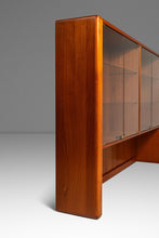 Load image into Gallery viewer, Danish Mid-Century Modern Display Case / Cabinet Topper in Teak w/ Glass Doors & Adjustable Shelves by D-SCAN, C. 1980s