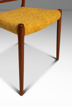 Load image into Gallery viewer, Bespoke Danish Modern Model No. 78 Ladderback Chair in Teak & Bouclé by Niels Møller for J.L. Møllers Møbelfabrik, Denmark, c. 1960's