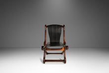 Load image into Gallery viewer, Set of Two ( 2 ) Rare Mid-Century Modern "Sloucher" Sling Chairs in Rosewood & Leather by Don S. Shoemaker for Señal Furniture, c. 1960s