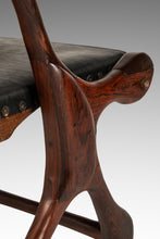 Load image into Gallery viewer, Set of Two ( 2 ) Rare Mid-Century Modern "Sloucher" Sling Chairs in Rosewood & Leather by Don S. Shoemaker for Señal Furniture, c. 1960s