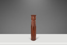 Load image into Gallery viewer, Mid-Century Modern Gothic Hand-Sculpted Oversized Candle Stick Holder Carved from Solid Teak, USA, c. 1960s