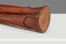 Load image into Gallery viewer, Mid-Century Modern Gothic Hand-Sculpted Oversized Candle Stick Holder Carved from Solid Teak, USA, c. 1960s