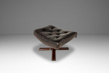Load image into Gallery viewer, Scandinavian Modern Lounge Chair and Ottoman Set in Beech & Leather by Soda Galvano for Vatne Mobler, Norway, c. 1970s-ABT Modern