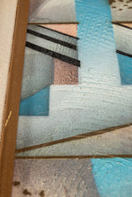 Load image into Gallery viewer, Framed / Signed Mid-Century Modern Geometric Abstraction Oil on Canvas Painting by Fred Blassingham, USA, c. 1980s