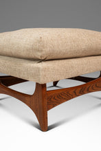 Load image into Gallery viewer, Set of Two (2) Restored Mid-Century Modern Ottomans / Footstools in Oak in the Manner of Adrian Pearsall, USA, c. 1960s