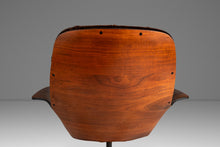 Load image into Gallery viewer, Rare Mid-Century Modern "Mrs." Lounge Chair in Walnut & Original Vinyl by George Mulhauser for Plycraft, USA, c. 1960s