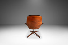 Load image into Gallery viewer, Rare Mid-Century Modern "Mrs." Lounge Chair in Walnut & Original Vinyl by George Mulhauser for Plycraft, USA, c. 1960s