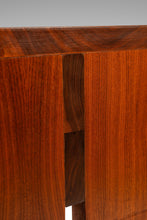 Load image into Gallery viewer, Substantial 6 Foot MCM Modernist Handmade Minimalist Custom-made Studio / Gallery Dining Table in Walnut, USA, c. 1980s