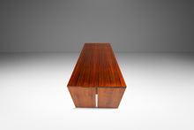 Load image into Gallery viewer, Substantial 6 Foot MCM Modernist Handmade Minimalist Custom-made Studio / Gallery Dining Table in Walnut, USA, c. 1980s