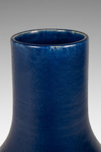 Load image into Gallery viewer, Mid-Century Modern Contemporary Oversized Powder-Blue-Glazed Studio Craft Ceramic Vase, USA, c. 1980s