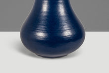 Load image into Gallery viewer, Mid-Century Modern Contemporary Oversized Powder-Blue-Glazed Studio Craft Ceramic Vase, USA, c. 1980s