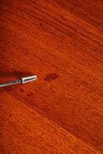 Load image into Gallery viewer, Restored Mid-Century Modern Space Saver Minimalist Hide Away Dropleaf Table w/ 4 Hidden Folding Chairs, Romania, c. 1960's