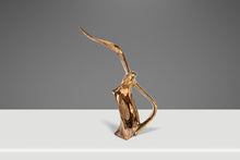 Load image into Gallery viewer, Mid-Century Modern Acid Etched Seagull Bird in Flight Table Sculpture in Porcelain, USA, c. 1980s