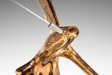 Load image into Gallery viewer, Mid-Century Modern Acid Etched Seagull Bird in Flight Table Sculpture in Porcelain, USA, c. 1980s