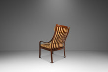 Load image into Gallery viewer, Mid-Century Danish Modern Bentwood Lounge Chair in Rosewood & Original Fabric by Fredrik A. Kayser for Vatne Møbler, Denmark, c. 1970's