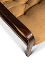 Load image into Gallery viewer, Mid-Century Danish Modern Bentwood Lounge Chair in Rosewood & Original Fabric by Fredrik A. Kayser for Vatne Møbler, Denmark, c. 1970's