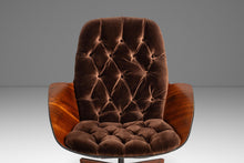 Load image into Gallery viewer, Rare Mid-Century Modern "Mrs." Lounge Chair in Walnut & Original Vinyl by George Mulhauser for Plycraft, USA, c. 1960s