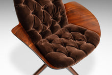 Load image into Gallery viewer, Rare Mid-Century Modern "Mrs." Lounge Chair in Walnut & Original Vinyl by George Mulhauser for Plycraft, USA, c. 1960s