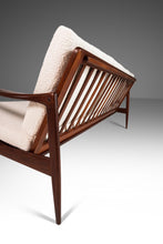 Load image into Gallery viewer, Set of Two (2) Danish Kandidaten Three-Seater Sofas in Knoll Bouclé by Ib Kofod-Larsen for Olof Person, Sweden, c. 1962
