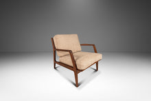 Load image into Gallery viewer, Danish Modern Model 596 Lounge Chair in Beech & Bouclé by Lawrence Peabody and Ib Kofod Larsen for Selig, Denmark, c. 1950's