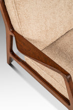 Load image into Gallery viewer, Danish Modern Model 596 Lounge Chair in Beech & Bouclé by Lawrence Peabody and Ib Kofod Larsen for Selig, Denmark, c. 1950's