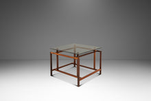 Load image into Gallery viewer, Rare Mid-Century Danish Modern Rosewood & Smoked Glass End Table by Henning Nørgaard for Komfort of Denmark, c. 1960's