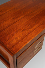 Load image into Gallery viewer, Danish Mid-Century Modern "Floating" Executive Desk in Teak by Dyrlund, Denmark, c. 1960s