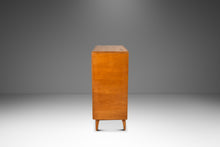 Load image into Gallery viewer, Mid-Century Modern Art Deco "Kohinoor" Four-Drawer Highboy Dresser Chest of Drawers in Birch by Heywood Wakefield, USA, c. 1950s